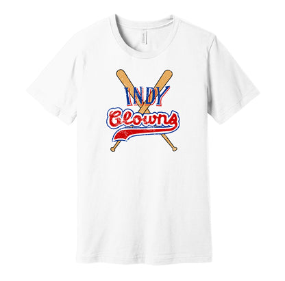 indy clowns negro league fan white shirt