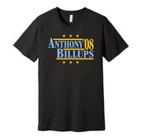 anthony billups 08 nuggets retro throwback black tshirt