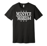 mantle maris yankees retro throwback black shirt