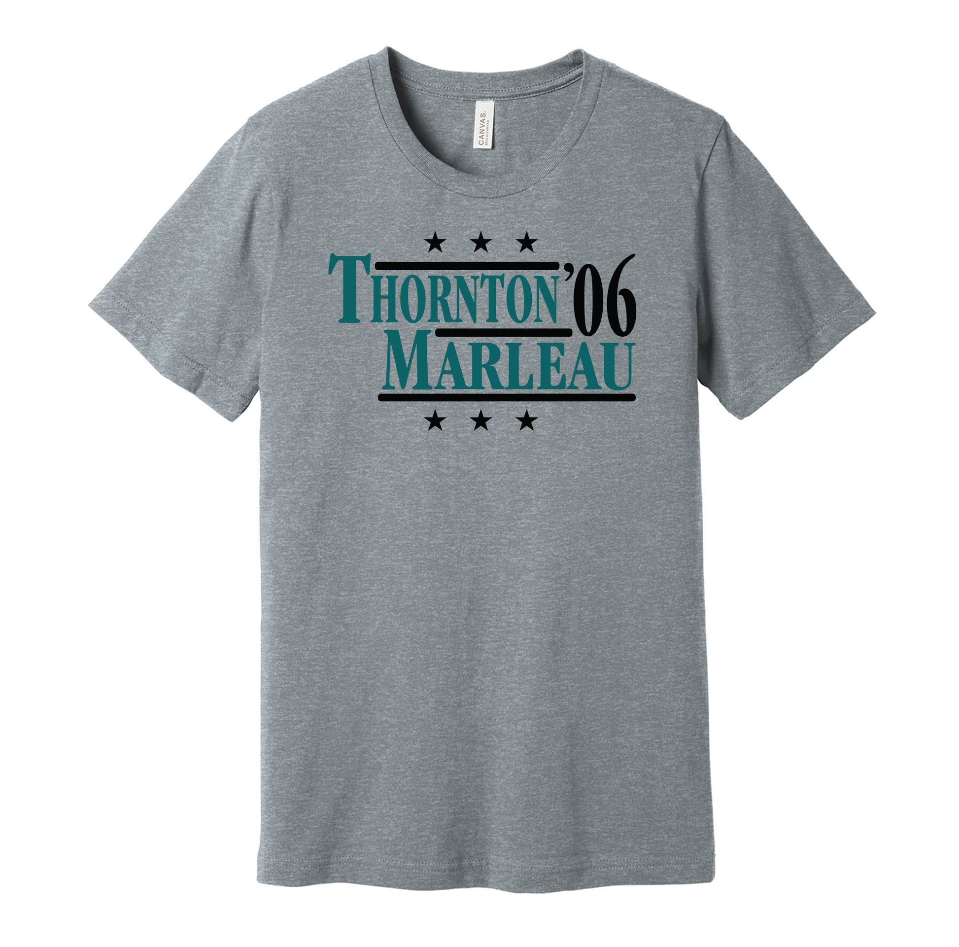thornton marleau 2006 sharks retro throwback grey tshirt