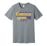 carter moss 1998 minnesota vikings retro grey shirt