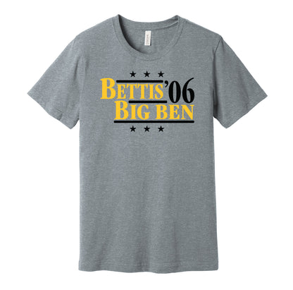 bettis roethlisberg 2006 retro throwback grey tshirt