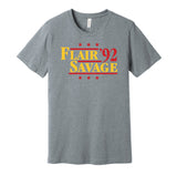 ric flair randy savage 1992 retro throwback wrestling fan grey shirt
