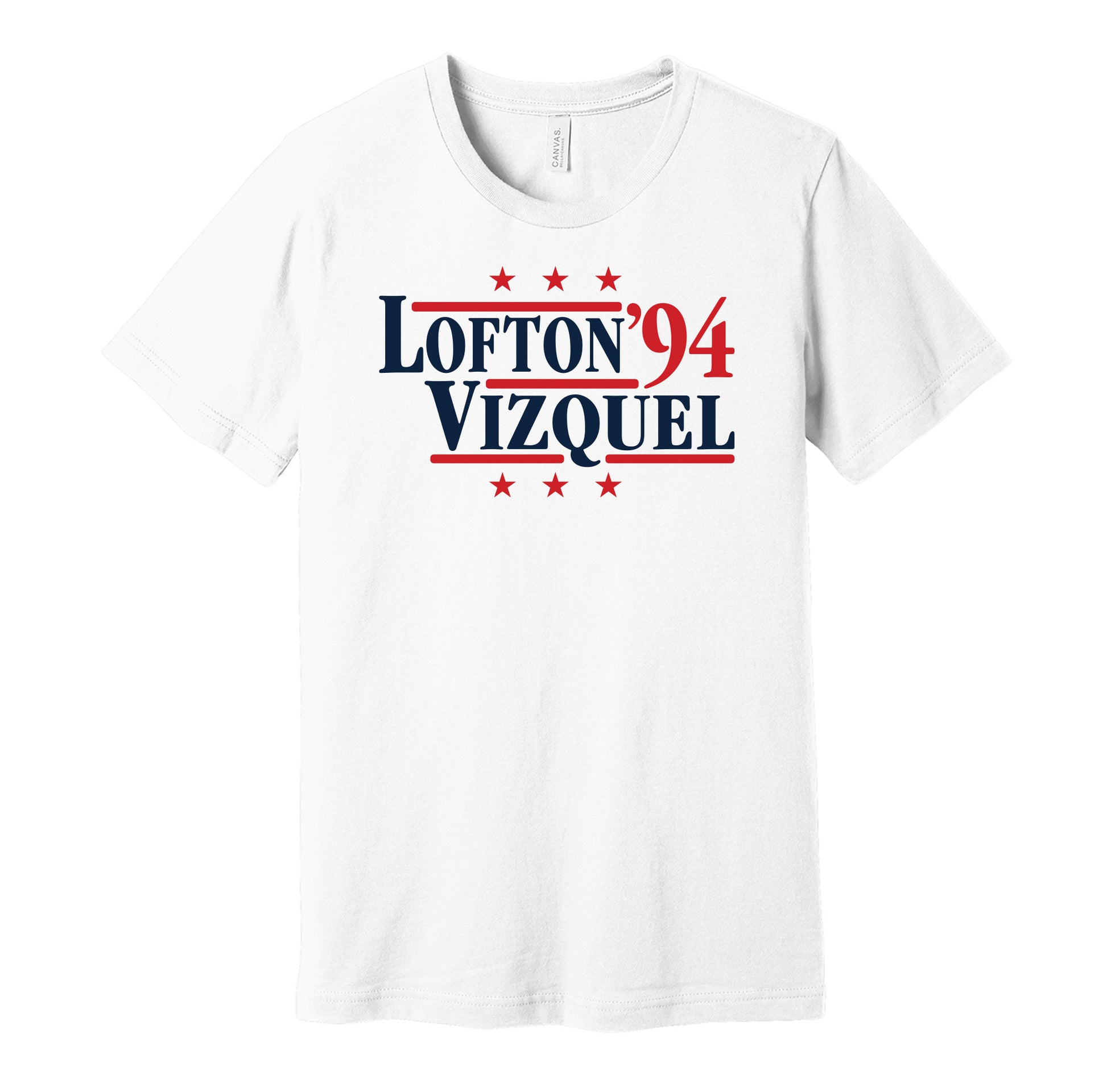 lofton vizquel 1994 for president cleveland indians fan white shirt
