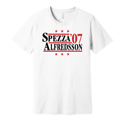 spezza alfredsson 2007 senators retro throwback white tshirt