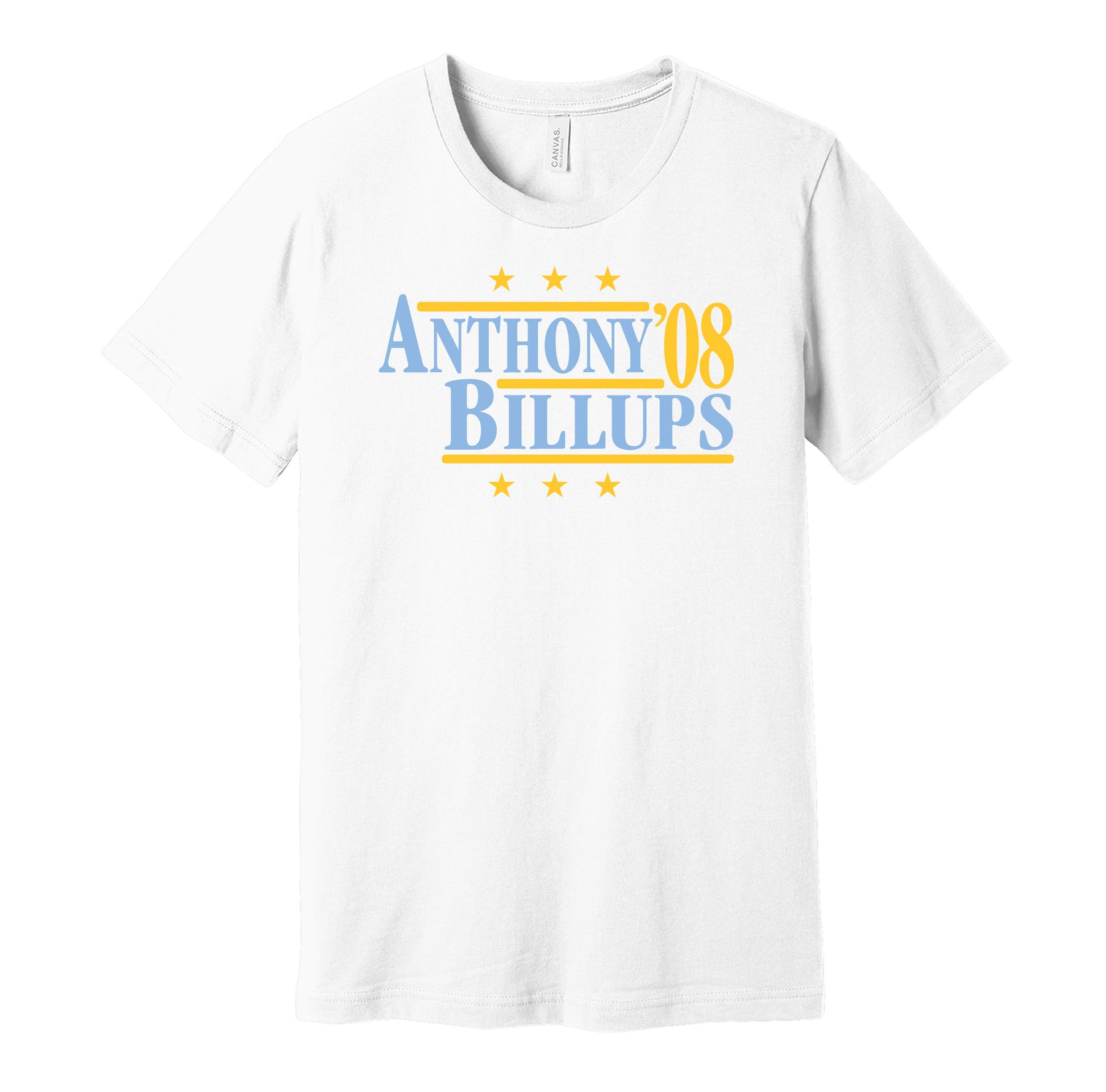 anthony billups 08 nuggets retro throwback white tshirt