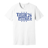 jonathan taylor pittman for president 2024 colts fan white shirt
