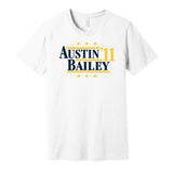 tavon austin stedman bailey 2011 wvu west virginia mountaineers retro whtie shirt