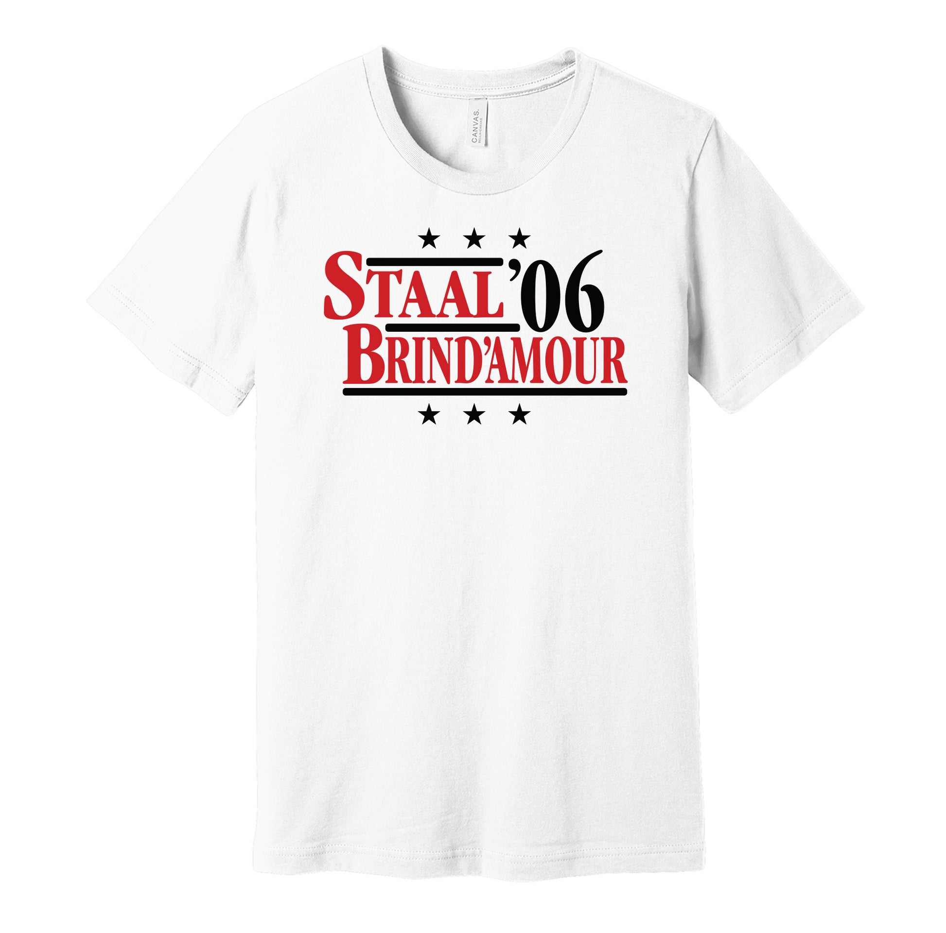 staal brindamour hurricanes 2006 retro throwback white tshirt