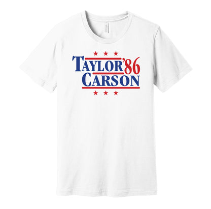 taylor carson giants retro throwback white tshirt