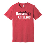 roenick chelios blackhawks retro throwback red tshirt