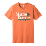 marino clayton dolphins retro throwback orange shirt