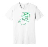carolina cougars minimalism aba throwback white shirt