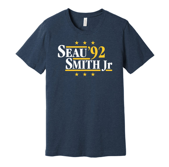 seau smith chargers 1992 retro throwback navy tshirt