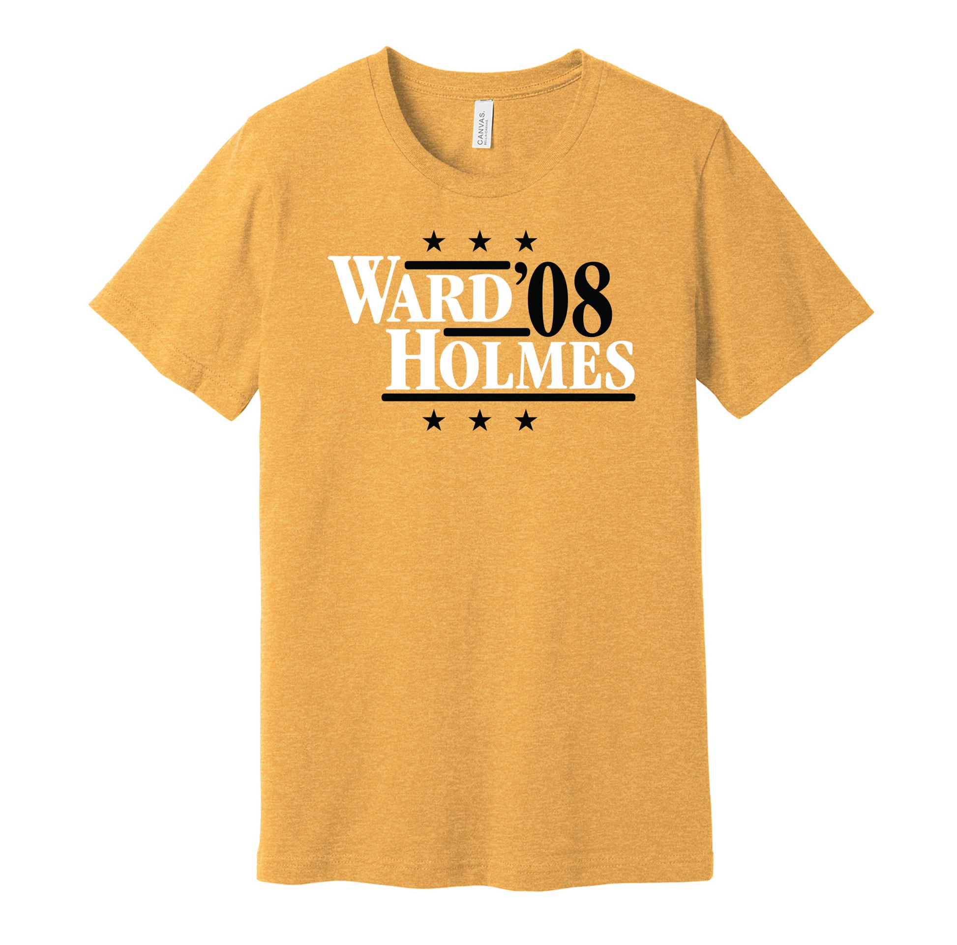 ward holmes 2008 steelers retro throwback gold tshirt