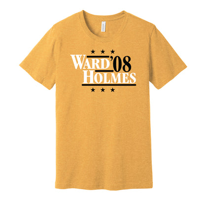 ward holmes 2008 steelers retro throwback gold tshirt