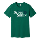 sedin twins canucks retro throwback green tshirt