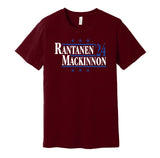 rantanen mackinnon for president 2024 avalanche fan red shirt