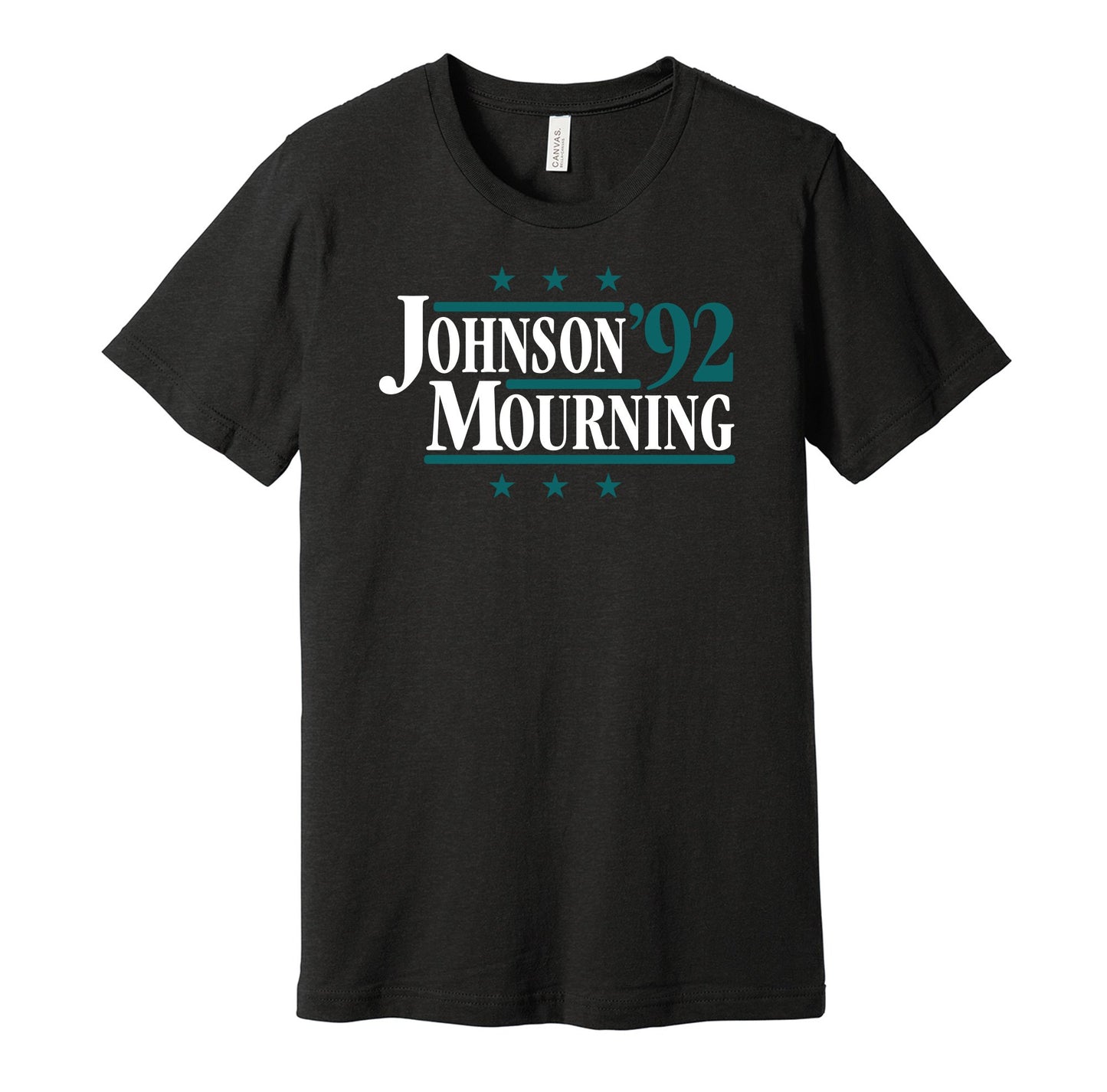 johnson mourning charlotte hornets retro throwback black shirt