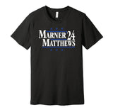 Marner & Matthews '24 - Toronto Hockey Political Campaign Parody T-Shirt - Hyper Than Hype Shirts