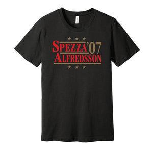spezza alfredsson 2007 senators retro throwback black tshirt