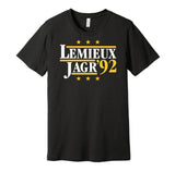 lemieux jagr penguins retro throwback black shirt
