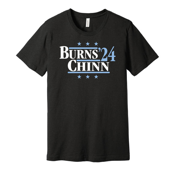 brian burns chinn for president 2024 carolina panther black shirt