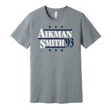 troy aikman emmitt smith cowboys fan retro grey shirt