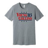 cy young collins boston sox retro throwback grey shirt