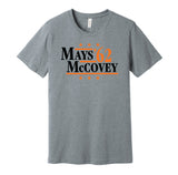 willie mays mccovey 1962 giants retro throwback grey shirt