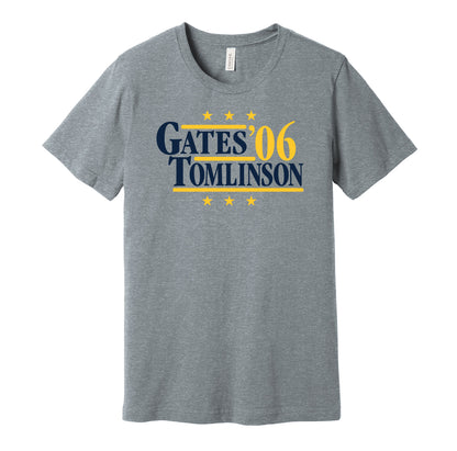 gates tomlinson 2006 chargers retro throwback grey tshirt