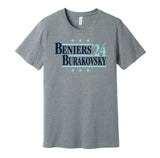 matty beniers burakovsky 2024 seattle kraken grey shirt