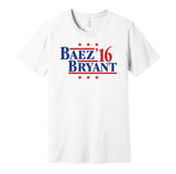baez bryant for president 2016 cubs retro throwback white shirt