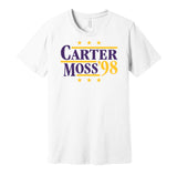 carter moss 1998 minnesota vikings retro white shirt