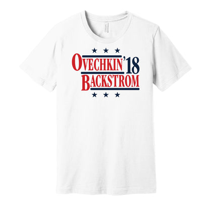 ovechkin backstrom 2018 retro throwback white tshirt