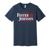 foster johnson 2010 texans retro throwback navy tshirt