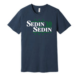 sedin twins canucks retro throwback navy tshirt