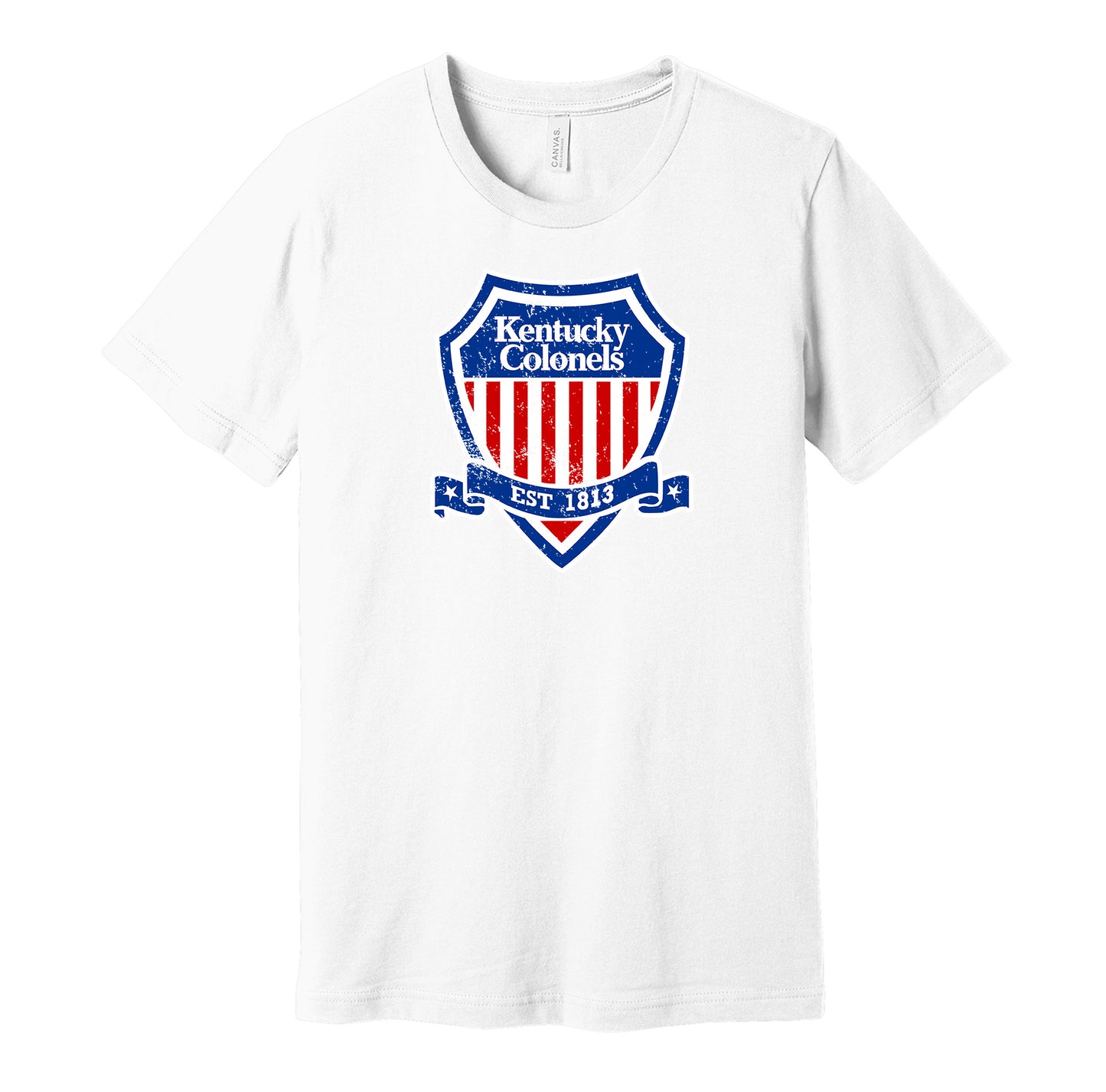 kentucky colonels shield logo retro throwback white shirt