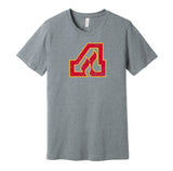 atlanta flames logo calgary fan retro throwback grey tshirt