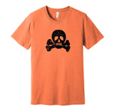 sioux city ghosts skull negro league softball orange shirt