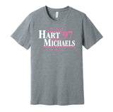 bret hart shawn michaels 1997 wrestling grey fan shirt