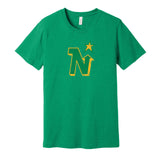 minnesota north stars wild retro throwback green shirt